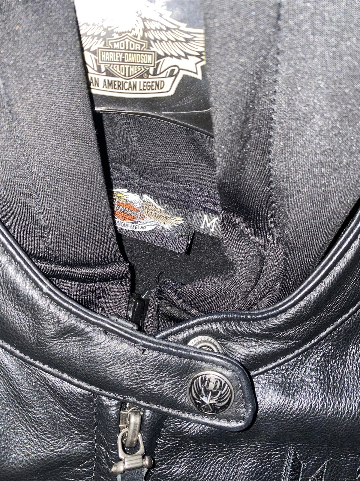 harley davidson 3n1 leather jacket womens size me… Gem