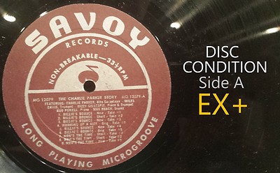 Charlie Parker Story • Orig Savoy LP • NM Cover / EX Disc • Fast