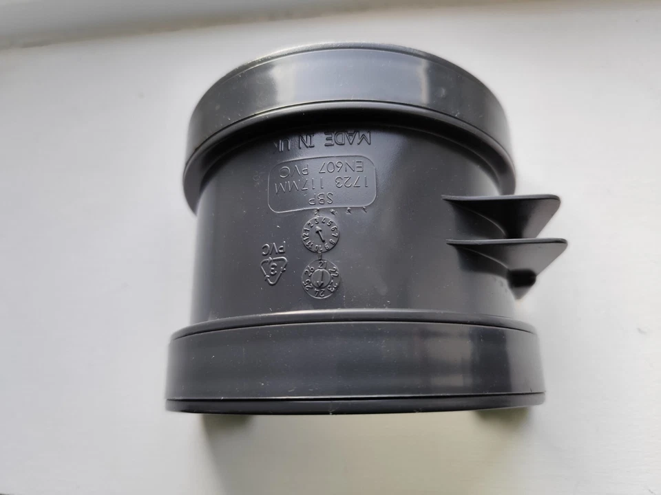 Deep Flow Gutter Union Connector Dark Grey 117mm - Image 2 of 2