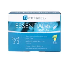 DERMOSCENT ESSENTIAL 6 Cat Supplement Skin care Hair coat allergy 4 tubes