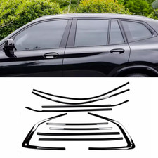 For BMW G01 X3 2018-2023 Steel Black Car Window Strip Cover Trim Accessories