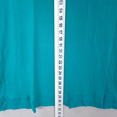 Soft Surroundings Catamarana Tunic Top M Green Shirt Blouse Gauze Minimal NEW - Picture 9 of 12