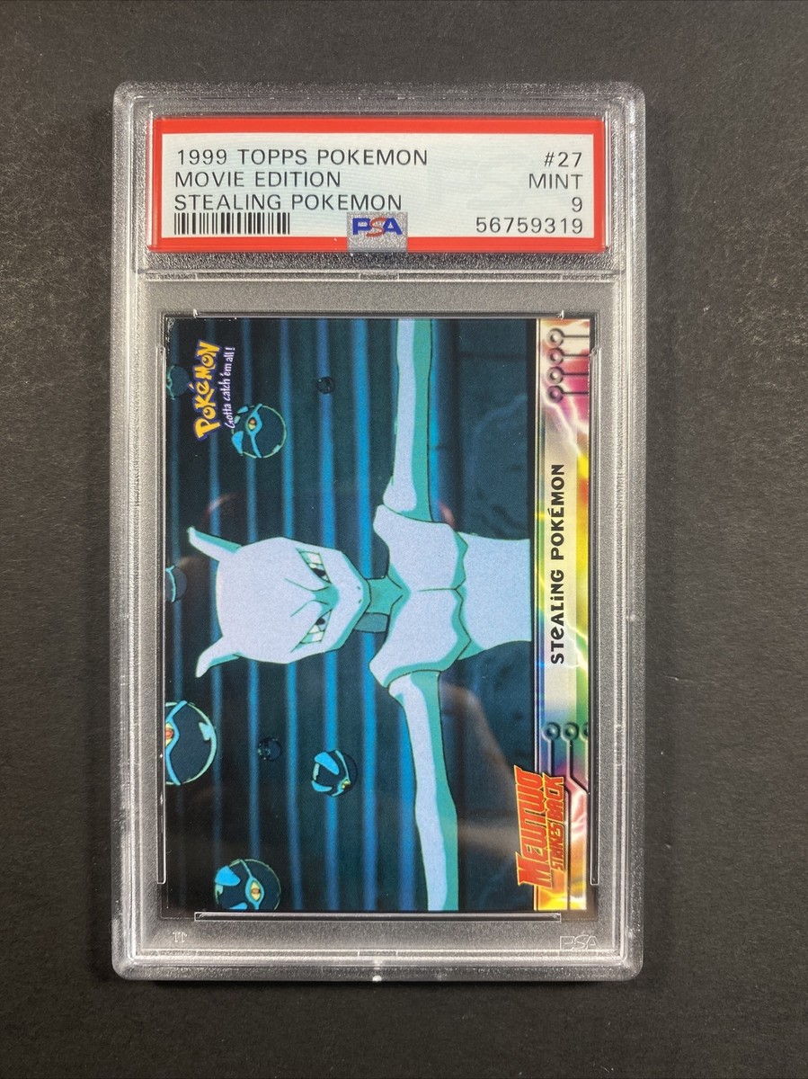 1999 Topps Pokemon Movie Edition Stealing Pokemon #27 PSA 9 Mint