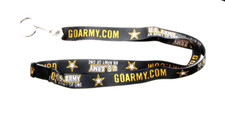 U.S ARMY Lanyard Keychain Key Ring Go Army "An Army Of One", USA Military New