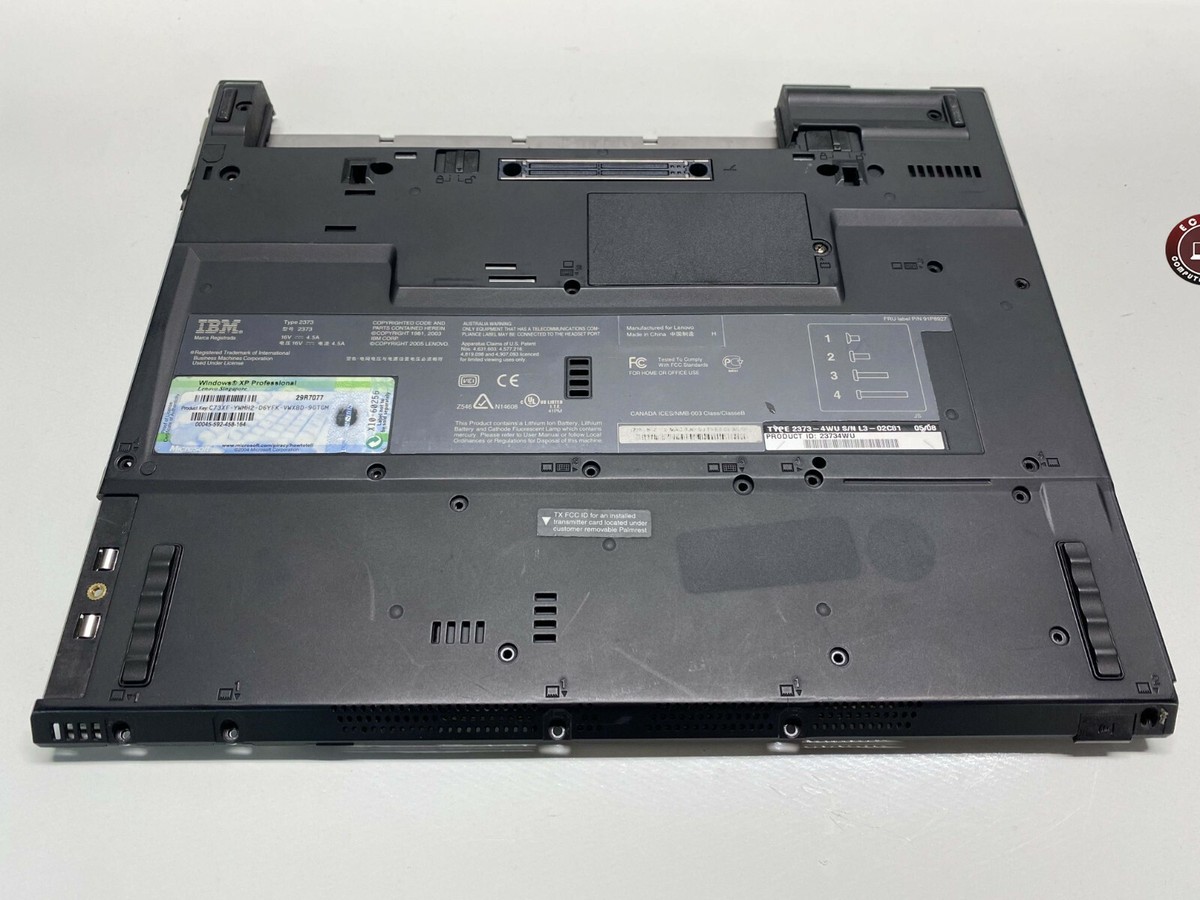 Lenovo Thinkpad T42 2373 Intel Motherbord & Bottom Base Case