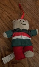 STARBUCKS 2019 Boy Bear Plush Ornament Christmas Holiday