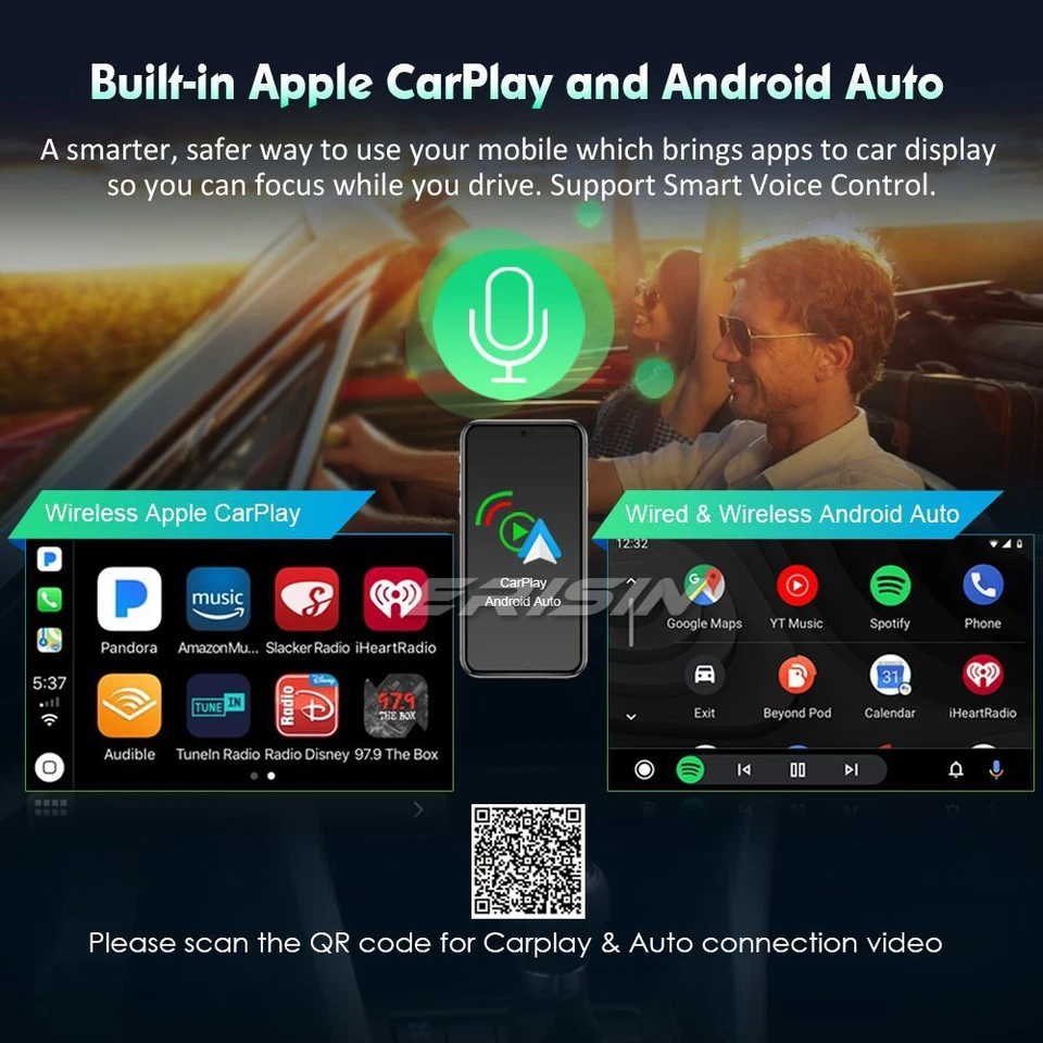 DAB+Android 14 Car Stereo Sat Nav CarPlay DVD Wifi For Audi A4 S4 RS4 Seat Exeo - Image 4 of 4