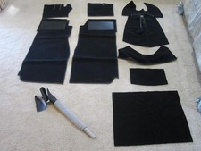 Jaguar Xk150 Fhc Carpet Kit. G W Bartlett New Black. Jaguar Xk150 Fhc Carpet Kit. G W Bartlett New Black.