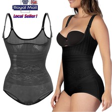 Womens Full Body Shaper Firm Control Tummy Underwear Underbust Bodysuit Corset