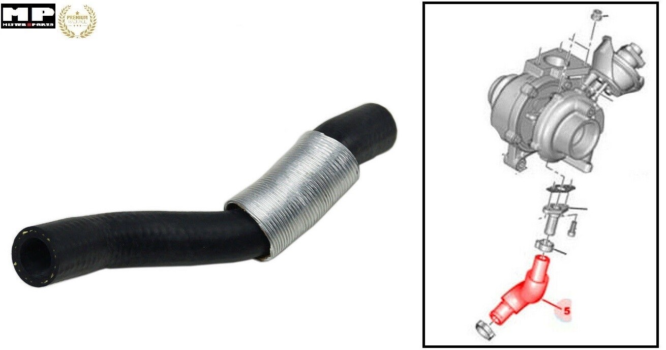 Tuyau d'huile 0381.28 résistant aux fuites de turbo pour Citroën 1.6 HDi 90cv