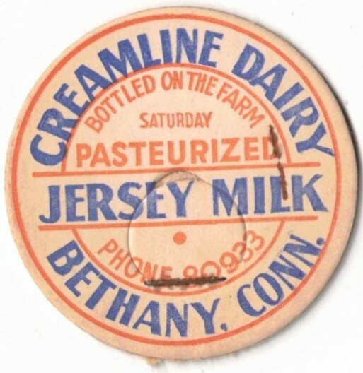 CREAMLINE DAIRYJERSEY MILKBETHANY,CONN.ONE 5/8 INCHES WIDTHVINTAGE eBay