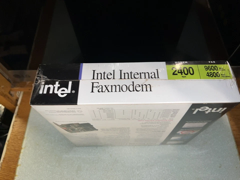 1993 Unopened Intel Internal Faxmodem 2400 Bps Fax 9600 4800 Bps . Prodigy $100 - Image 3 of 4