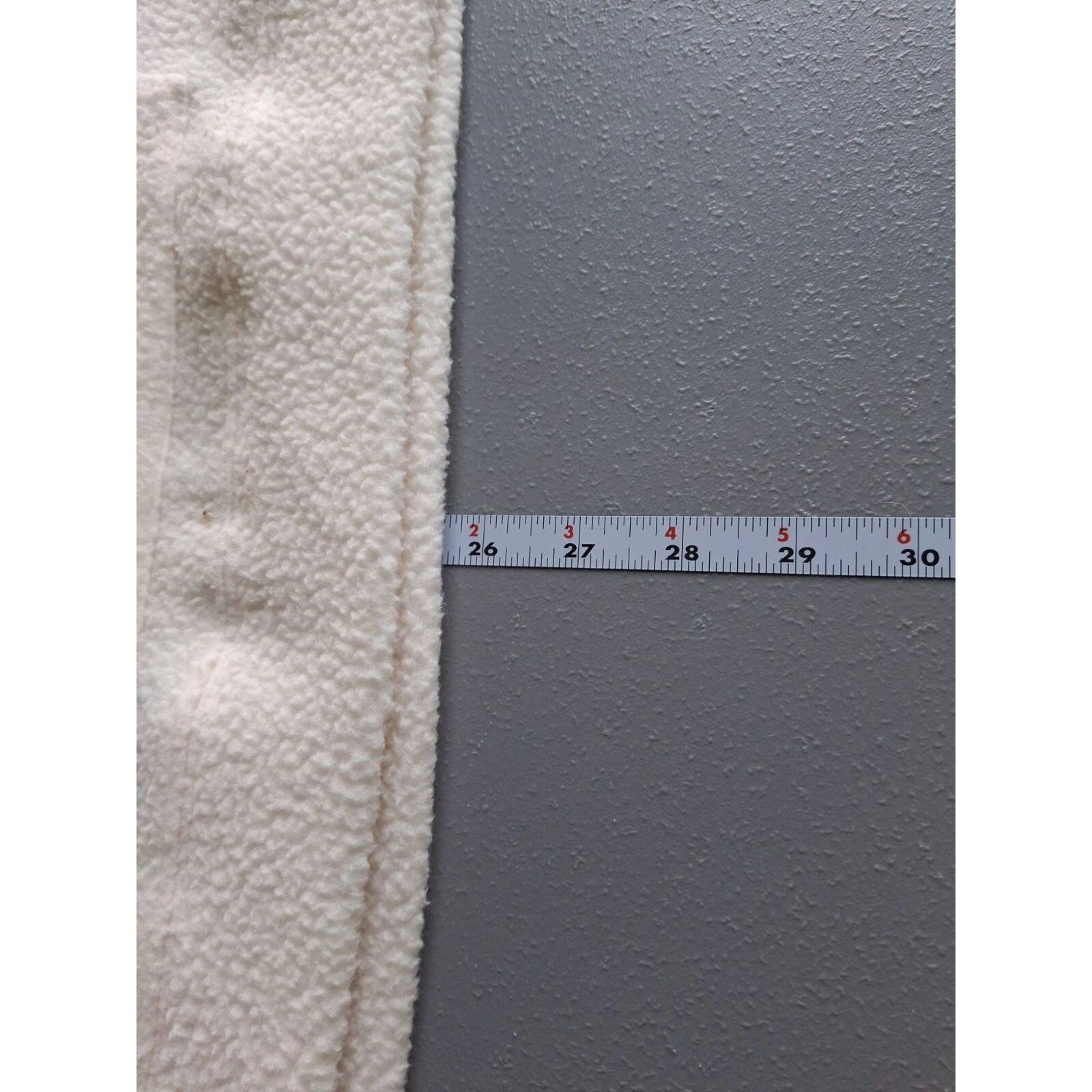 OFF WHITE Michael Kors Sherpa Felpa Felpa Maglione Donna Grande Crema Tasca Canguro