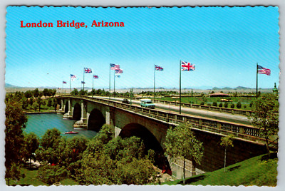 c1960s London Bridge Arizona Lake Havasu City Vintage Postcard Continental