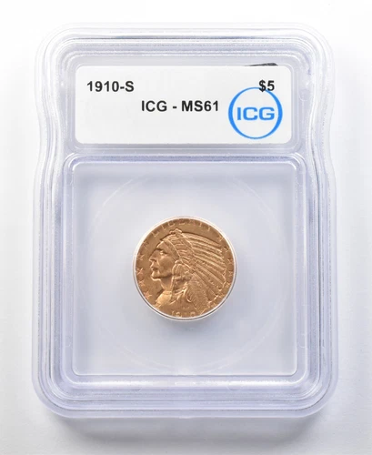 1910-S Indian Half Eagle — photo from another recent sale