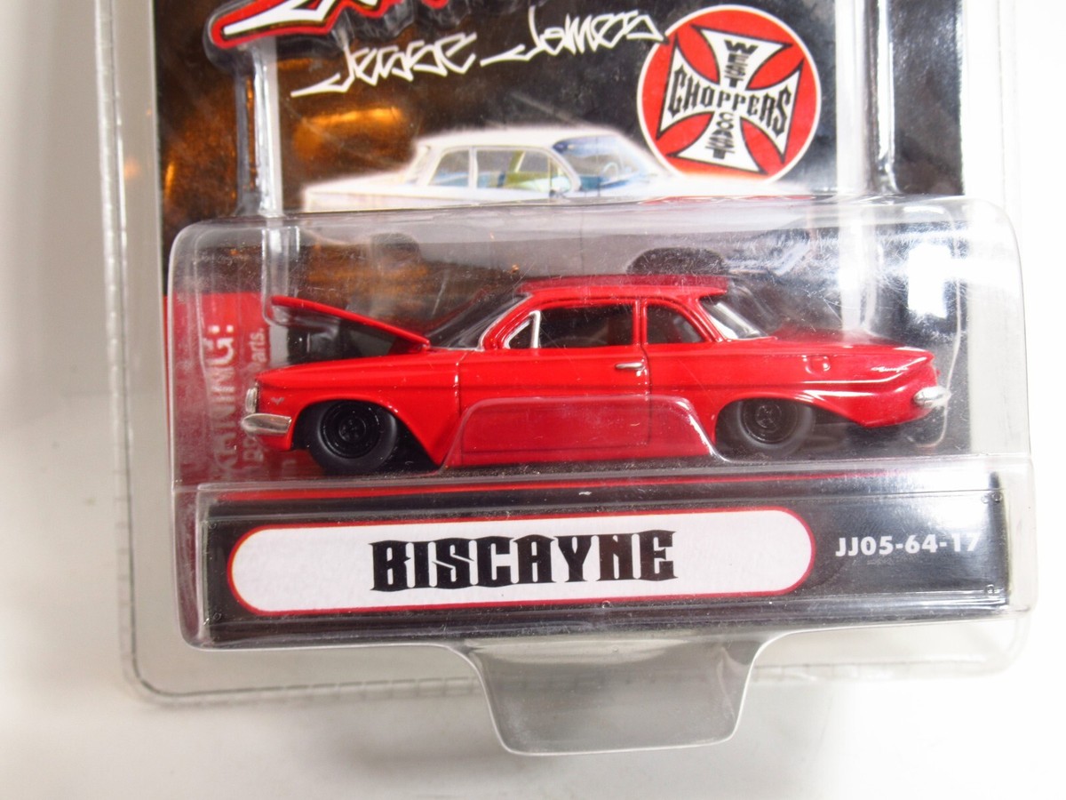 Voiture Miniature Muscle Machines 1/64 - Jesse James Biscayne Noire - Suspension Réglable