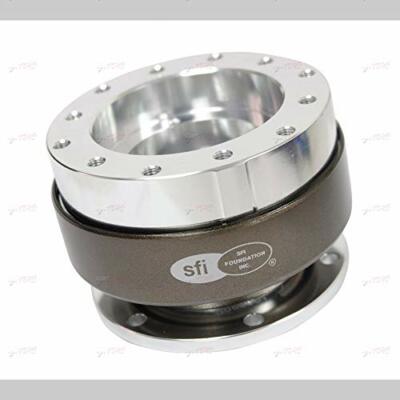 NRG SRK-200-1SL ステアリングハブ SFI認証 シルバー NRG (SRK-200-1SL) Quick Release Gen 2.0 - Silver Body, Chrome Ring