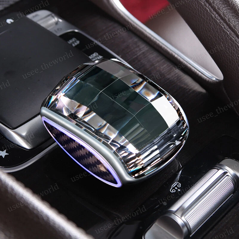 Cubierta de perilla de cambio de marchas de cristal para Mercedes-Benz Clase C Clase E GLC GLE GLS GLA Foto 2 de 4