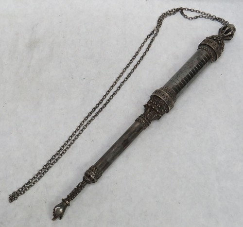 ANTIQUE STERLING SILVER 11.5" TORAH POINTER