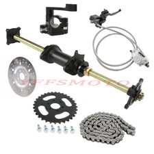 32''Rear Shaft Axle Kit Foot/Hand Brake Sprocket For GY6 140cc Mower Go Kart ATV