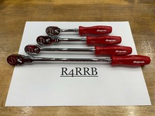 Snap-on Tools Usa New Red 4 Piece 14 Drive Assorted Ratchet Master Set