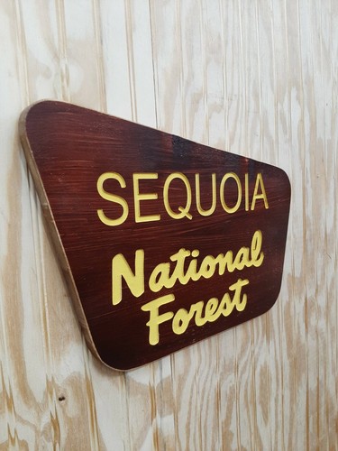 Sequoia National Forest/Rustic/Carved/Wood Sign/Cabin/Décor/California/Home - Picture 4 of 6