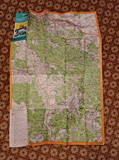 Mapa/ Mapa turystyczna Zachodni Las Turyngii z 1978 roku NRD
