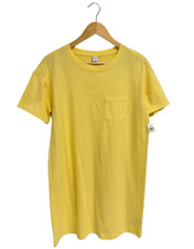 Old Navy women's shirt dress pullover yellow short sleeve size S