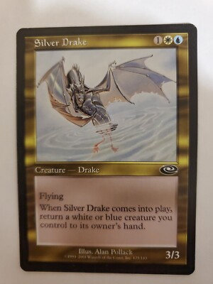 mtg drake cards Magic The Gathering Card Silver Creature Drake Blue White Planeshift PlayStation Family Mark is a registered trademark or trademark of Sony Interactive Entertainment Inc Magic The Gathering Foundations Single