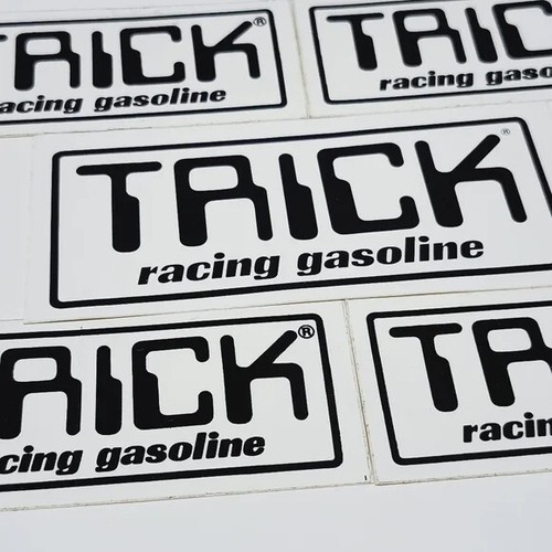 Adesivi decalcomanie Trick Racing benzina anni 80 4"-5" - Foto 3 di 4