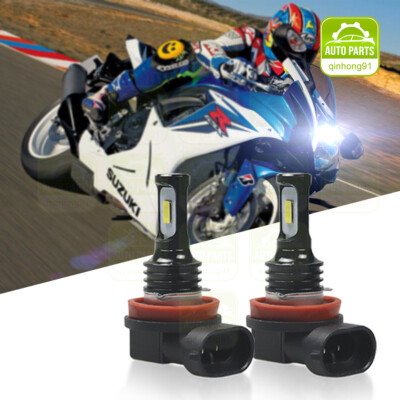 For Victory Hammer Jackpot Kingpin Motorcycle LED Headlight H11 6000K White Bulb