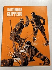 1965 BALTIMORE CLIPPERS vs PITTSBURGH HORNETS Program SCHINKEL Doug HARVEY AHL