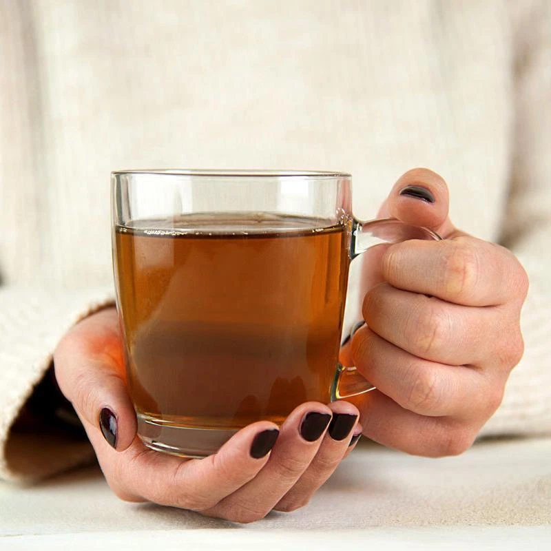 Set 6 tazze vetro trasparente mug 260 cc cappuccino the caffè tazzine manico - Immagine 2 di 4