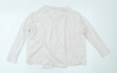 Wallis Damen Wickelpullover rosa Rundhals Viskosemischung Größe M