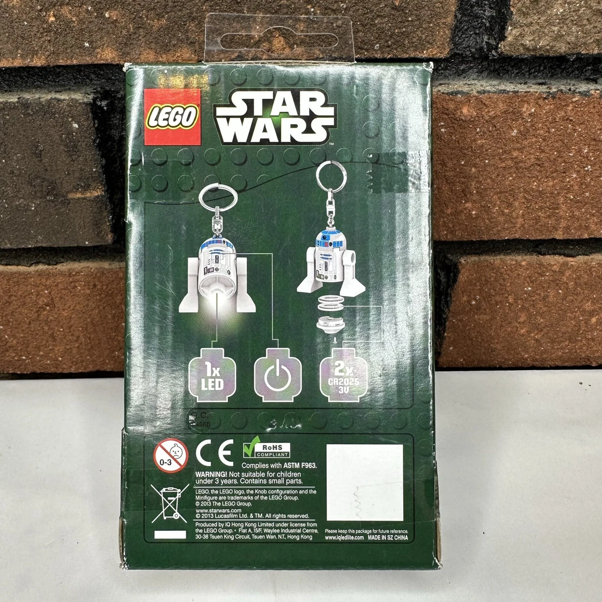Brand New LEGO Star Wars Ledlite Keychain Light R2 D2 Droid 2013
