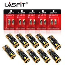 Lasfit T10 Led License Plate Light Bulbs 6000k Bright White 168 2825 194 Canbus