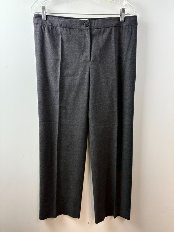 Armani Dress Pants Women Size 10 Gray Casual Straight Leg Flat Front Regular Fit