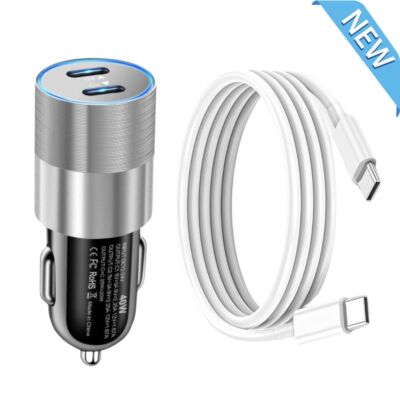 PD 40W Fast Car Charger USB-C to USB-C Cable For iPhone 17Air 15 16/Plus/Pro Max