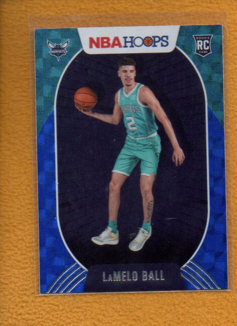 LaMelo Ball 2020-21 Panini NBA Hoops Basketball Rookie Asia Hyper Blue RC #223