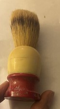 VTG Ever Ready 100 Shaving Brush with Red and Cream Handle Made in USA