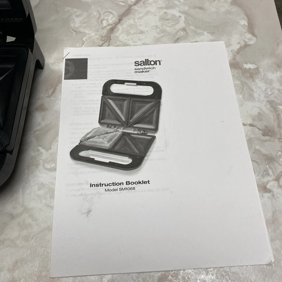 SM1068 Pocket, Black Sandwich Maker - Image 3 of 3