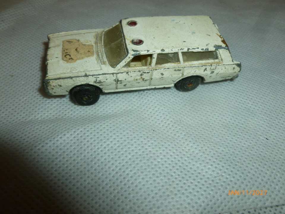 Matchbox Lesney Nº 55 Superfast Mercury Coche de Policía Vagón Foto 3 de 4