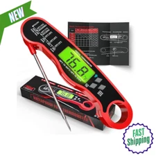 Digital Meat Thermometer for Cooking with Backlight and Hold, Waterproof