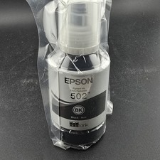 EPSON 502 Ink Bottle Exp 12-2028  127ml  Black - Genuine Sealed 