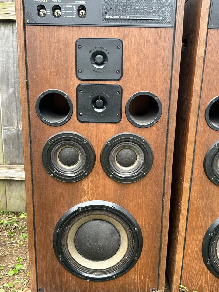 Vintage 1980’s KOSS CM/1030 Stereo Speakers - Repaired Switches, Local Pick Up - Image 2 of 4