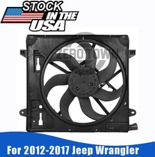 Electric Radiator Cooling Fan Assembly Fits For 2012-2017 Jeep Wrangler 3.6L V6