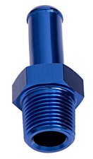 Aeroflow AF841-06-06 Blue Male NPT to Barb Straight Adapter 3/8" to 3/8"