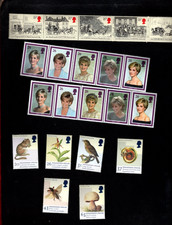 Great Britain sc#1066a,1795a Strips #1785-90 (1984-98) MNH