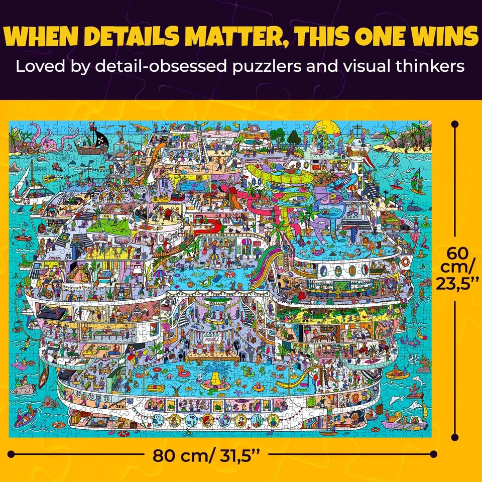 1000 Piece Jigsaw Puzzle for Adults Cruise Vistas – Premium Box Packaging - Image 3 of 4