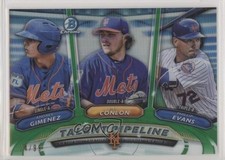 2018 Bowman Talent Pipeline Green Refractor 14/99 Phillip Evans PJ Conlon 4r6